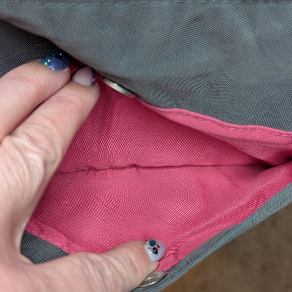 BAGGALLINI Nylon Gray Crossbody Bag Travel Purse - Picture 8 of 12